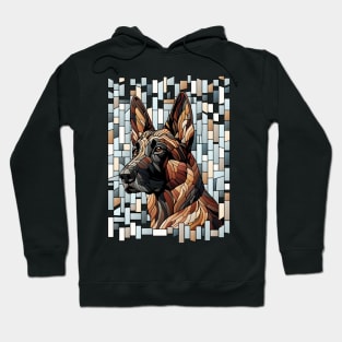 Dutch Shepherd Dog- Mosaic Art Hoodie